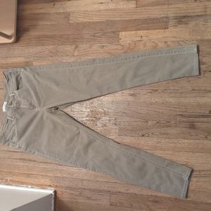 Size 31/12 Loft Faded Green Khaki Skinny Jeans